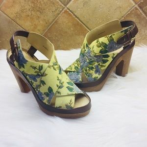 Rag &Bone Sloane suede floral platform sandal 39.5